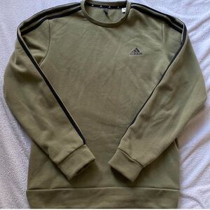 Adidas Men's Olive Green Sweater
